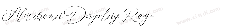 Almarena Display Reg字体转换
